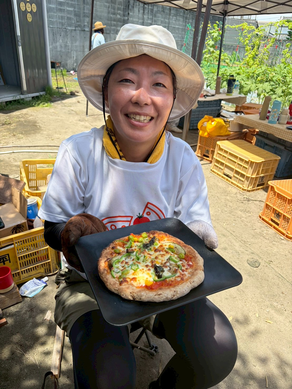 MALUファーム産小麦100%のピザ、できました〜!!